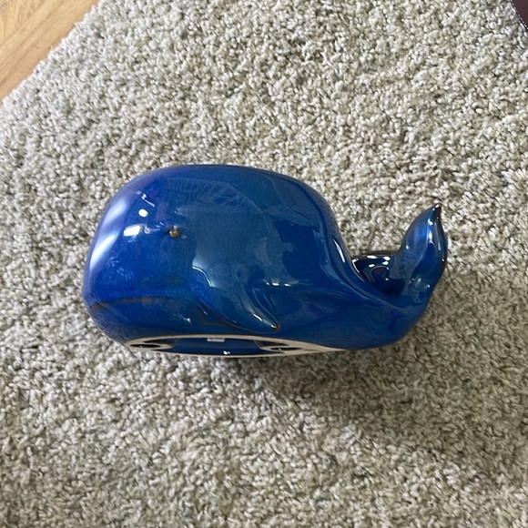 Bath and Body Works Blue Whale Ceramic 3 Wick Candle Holder Sea Beach *NEW* - Picture 2 of 6